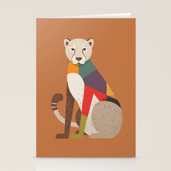 Cheetah Stationery Card Gallery Image 2