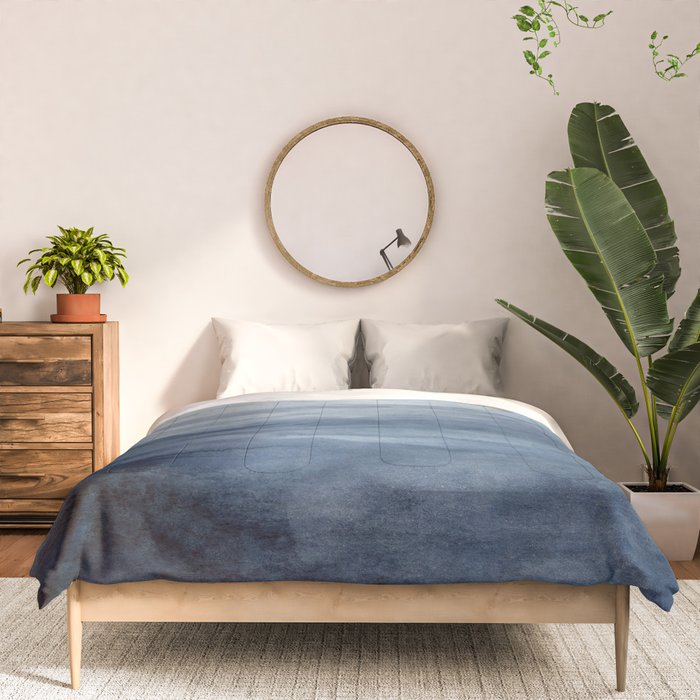 Indigo Abstract Painting | No.2 Comforter Gallery Image 3