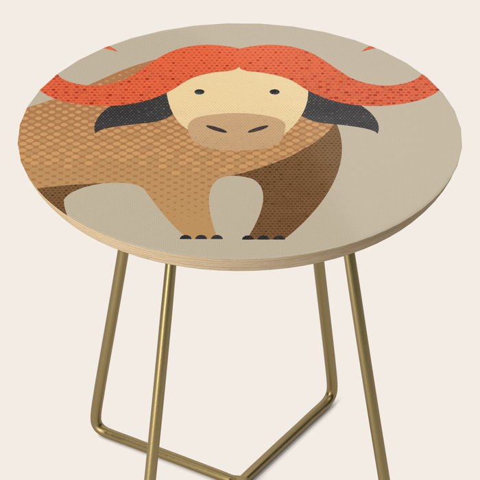 Whimsy Cape Buffalo II Side Table Gallery Image 2