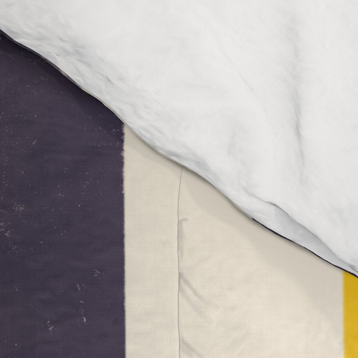 Modern Maze Abstract Geometric Painting  Comforter Gallery Image 4