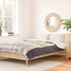 Modern Maze Abstract Geometric Painting  Duvet Cover Gallery Image 2