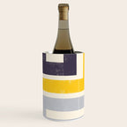 Modern Maze Abstract Geometric Painting  Wine Chiller Gallery Image 1