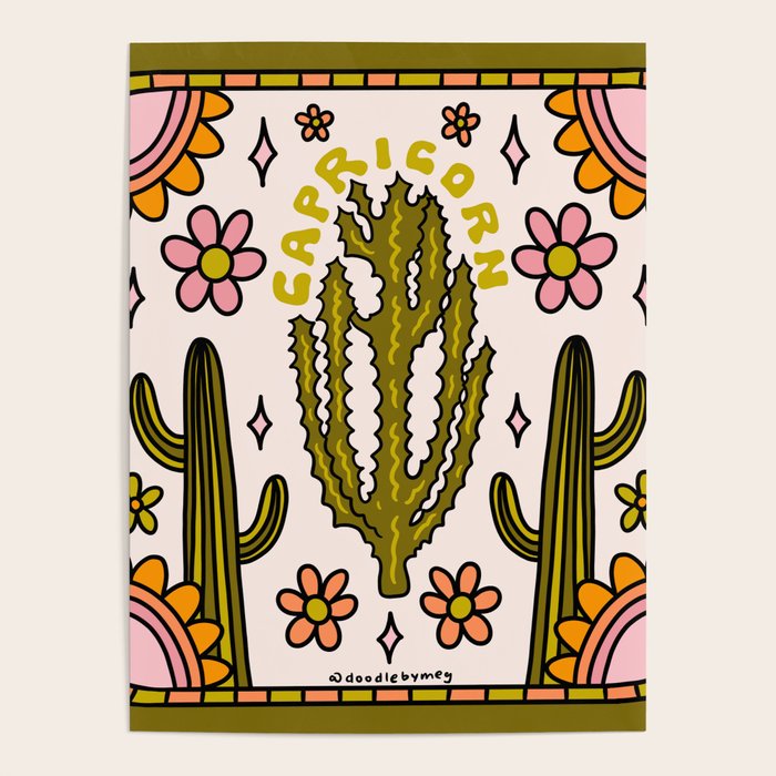 Capricorn Cactus Poster Gallery Image 4