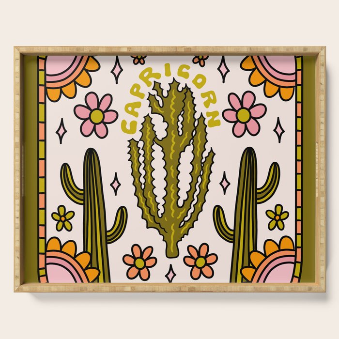 Capricorn Cactus Serving Tray Gallery Image 1