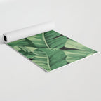 Tropical banana leaves II Yoga Mat Gallery Image 2