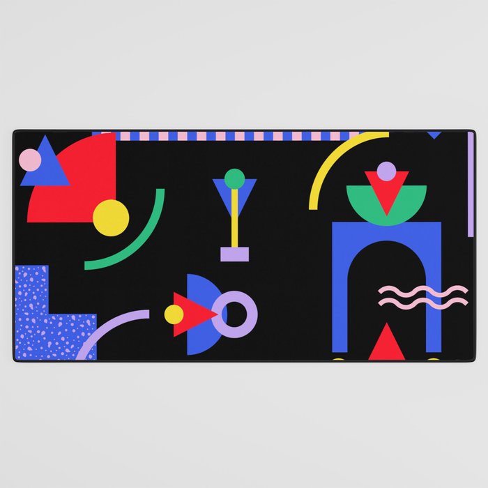 Memphis pattern 89 - 80s / 90s Retro Desk Mat Gallery Image 3