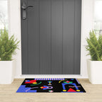 Memphis pattern 89 - 80s / 90s Retro Welcome Mat Gallery Image 3