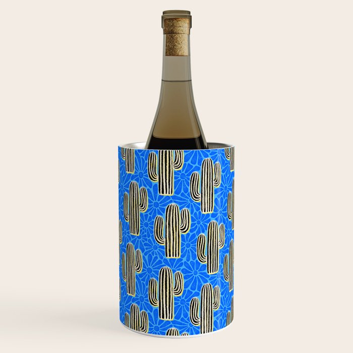 Sonora - blue, yellow, black, and white Wine Chiller Gallery Image 3