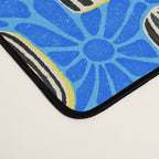 Sonora - blue, yellow, black, and white Desk Mat Gallery Image 4