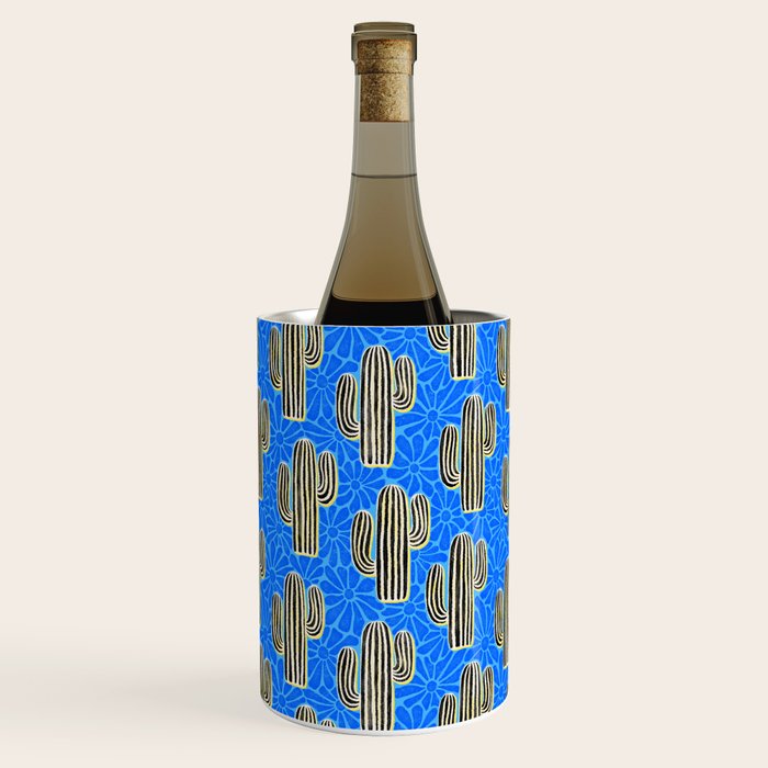 Sonora - blue, yellow, black, and white Wine Chiller Gallery Image 1