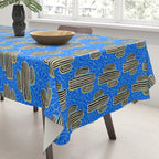 Sonora - blue, yellow, black, and white Tablecloth Gallery Image 3