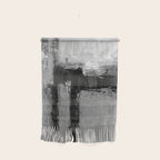 Black and White Textured Abstract Modern Monochrome Wall Art Wall Hanging Gallery Image 1
