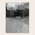Black and White Textured Abstract Modern Monochrome Wall Art Notebook Gallery Image 4