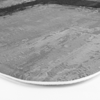 Black and White Textured Abstract Modern Monochrome Wall Art Bath Mat Gallery Image 3