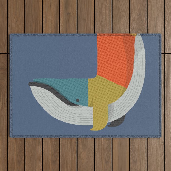 Blue Whale Outdoor Rug Gallery Image 1