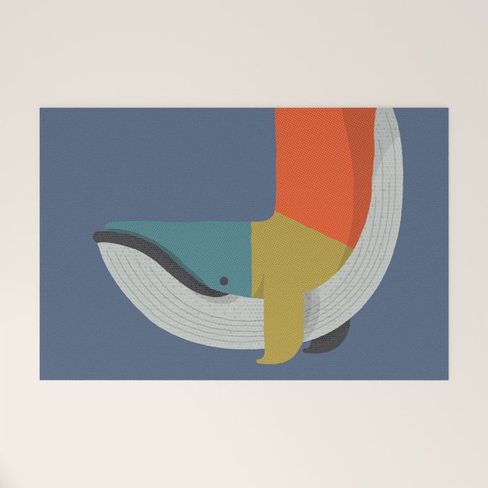 Blue Whale Welcome Mat