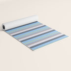 Cheerful Blue, Summer Stripes  Yoga Mat Gallery Image 2