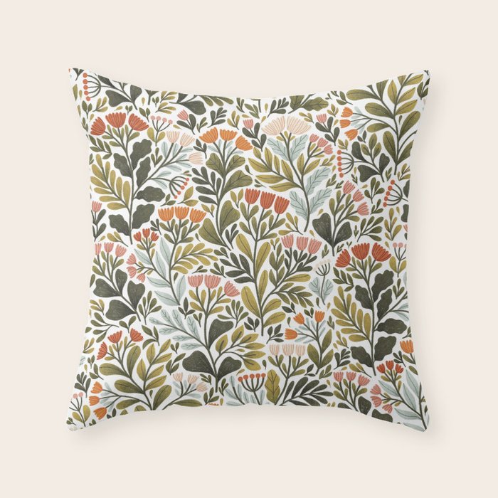 Month of May ~ white Throw Pillow Gallery Image 6