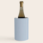 Classic Blue Mini Vertical Mattress Ticking Stripe Pattern Wine Chiller Gallery Image 3