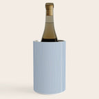 Classic Blue Mini Vertical Mattress Ticking Stripe Pattern Wine Chiller Gallery Image 2