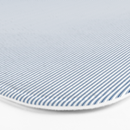 Classic Blue Mini Vertical Mattress Ticking Stripe Pattern Bath Mat Gallery Image 3