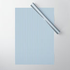 Classic Blue Mini Vertical Mattress Ticking Stripe Pattern Wrapping Paper Gallery Image 1