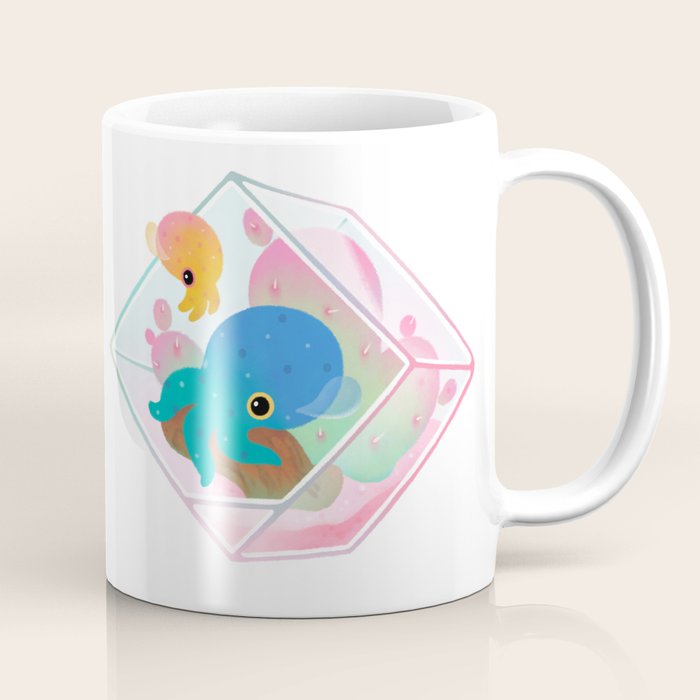 Ocean terrarium - Blue ringed octopus Coffee Mug Gallery Image 1