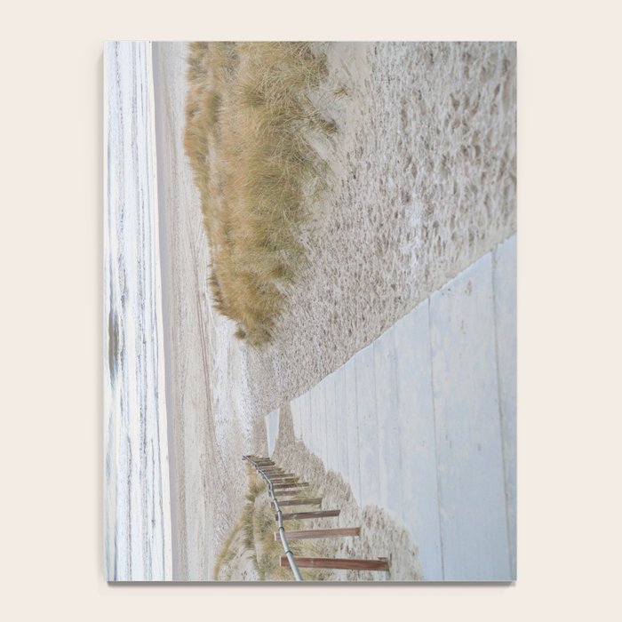 Beach Walk At Sunrise Photo | Dutch Coast Travel Photography Art Print | Egmond Aan Zee Holland In Pastel Colors Notebook Gallery Image 4