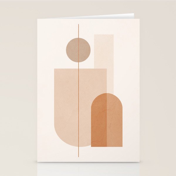 Minimal Geometric Shapes 9 Stationery Card Gallery Image 1