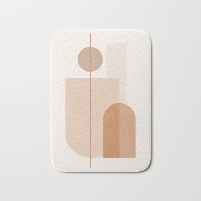 Minimal Geometric Shapes 9 Bath Mat Gallery Image 1