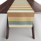 Mixed Stripes Pattern XXIII Natural Boho Table Runner Gallery Image 1