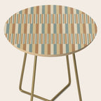 Mixed Stripes Pattern XXIII Natural Boho Side Table Gallery Image 2