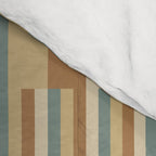 Mixed Stripes Pattern XXIII Natural Boho Comforter Gallery Image 4