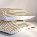 Mixed Stripes Pattern XXIII Natural Boho Pillow Sham Gallery Image 3
