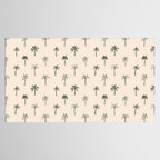 Summer palm tree doodle art pattern Tablecloth Gallery Image 2