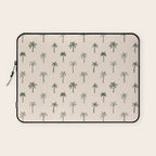 Summer palm tree doodle art pattern Laptop Sleeve Gallery Image 1