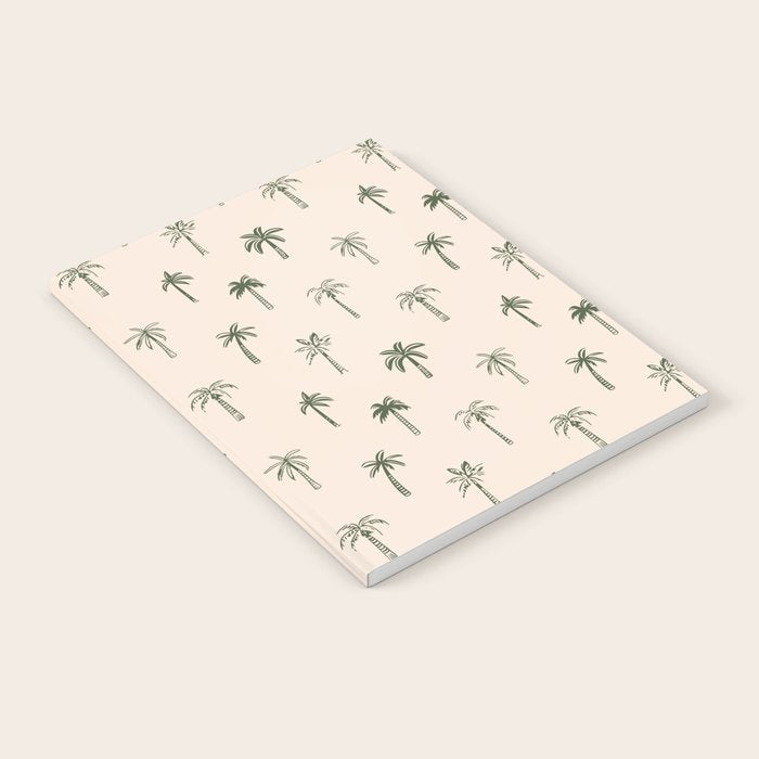 Summer palm tree doodle art pattern Notebook Gallery Image 2