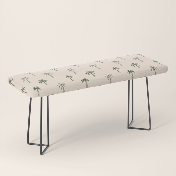 Summer palm tree doodle art pattern Bench Gallery Image 1