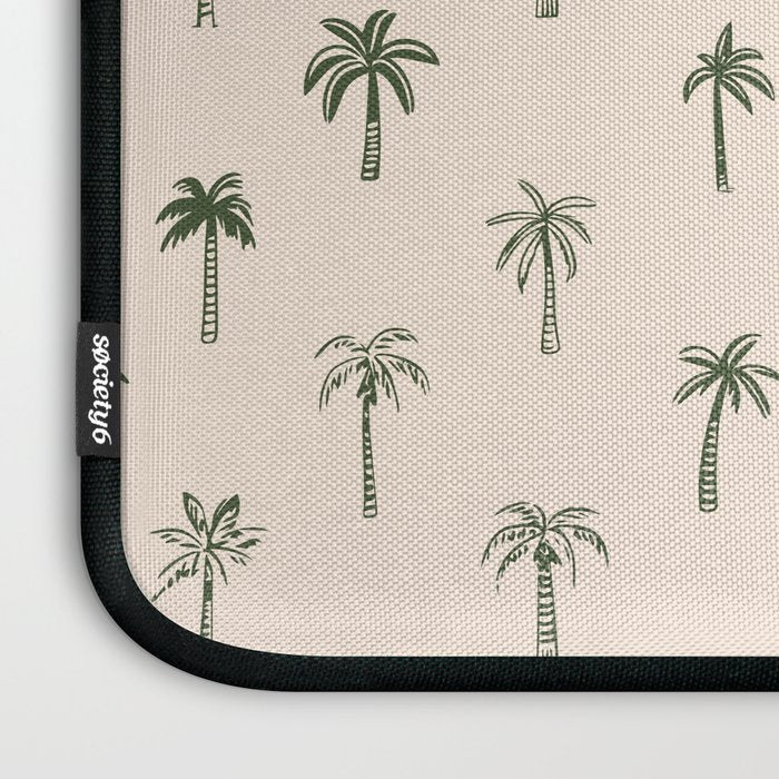 Summer palm tree doodle art pattern Laptop Sleeve Gallery Image 3