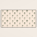 Summer palm tree doodle art pattern Desk Mat Gallery Image 3