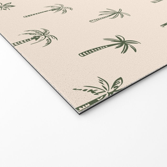 Summer palm tree doodle art pattern Welcome Mat Gallery Image 2