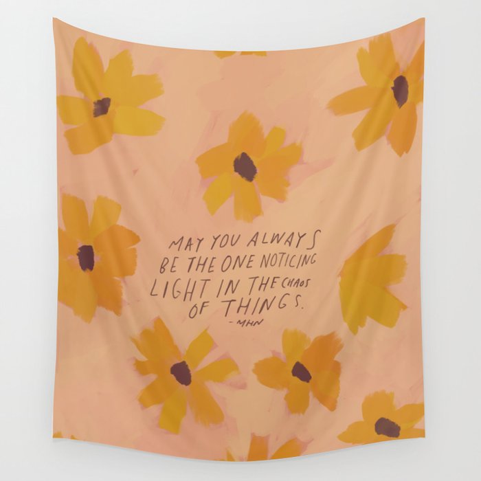 Noticing Light In The Chaos Of Things Wall Tapestry Gallery Image 4