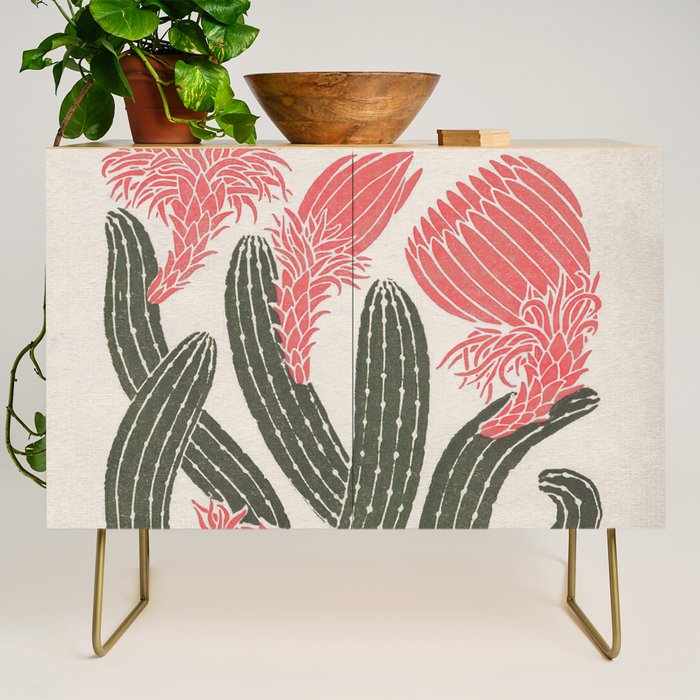Cactus, El Maestro, Vintage Mexico Travel Poster Credenza Gallery Image 1
