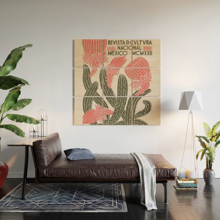 Cactus, El Maestro, Vintage Mexico Travel Poster Wood Wall Art Gallery Image 2
