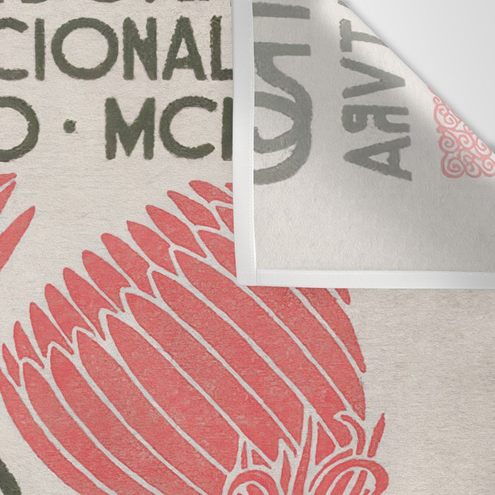 Cactus, El Maestro, Vintage Mexico Travel Poster Wall Tapestry Gallery Image 3