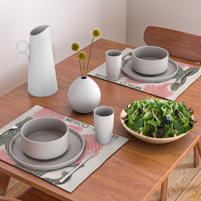 Cactus, El Maestro, Vintage Mexico Travel Poster Placemat Gallery Image 2