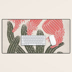 Cactus, El Maestro, Vintage Mexico Travel Poster Desk Mat Gallery Image 1