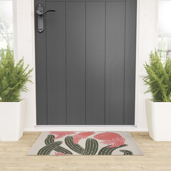 Cactus, El Maestro, Vintage Mexico Travel Poster Welcome Mat Gallery Image 3