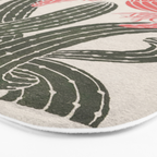 Cactus, El Maestro, Vintage Mexico Travel Poster Bath Mat Gallery Image 3