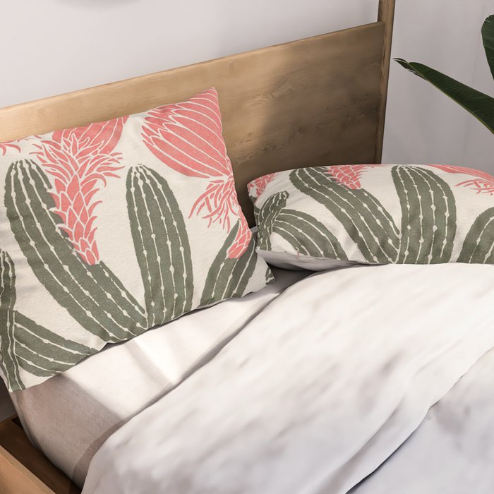 Cactus, El Maestro, Vintage Mexico Travel Poster Pillow Sham Gallery Image 2